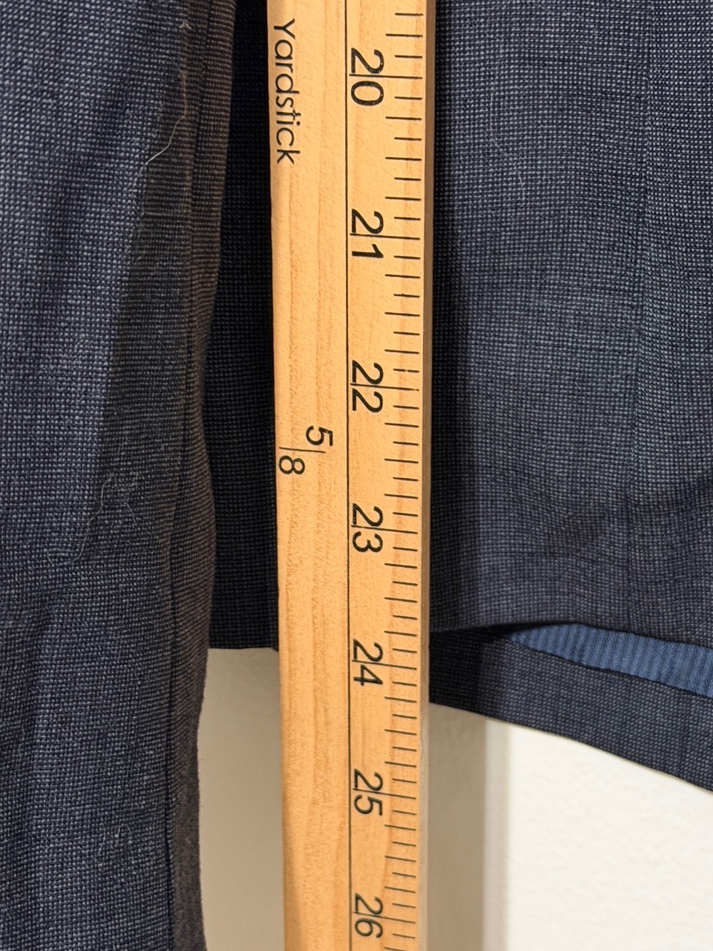 Banana Republic Stretch Wool Blazer Size 16 Women’s Gray Blue - Picture 10 of 11
